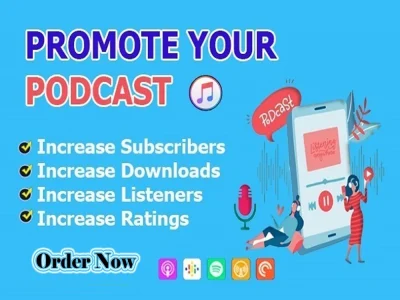 Organic Podcast Promotion worldwide with Marketing