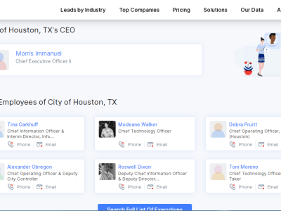 USA city list with Mayor, City Manager, Directors prospect email list
