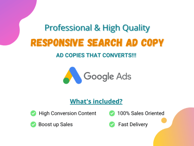 Responsive search ad copy for Google Search campaigns