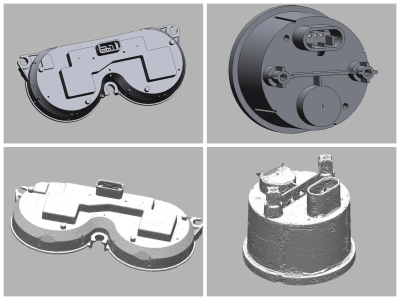 Reverse engineering service from 3D scan data to STEP or any other CAD file
