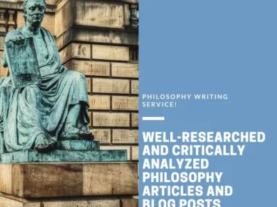 A critically analyzed and well-researched philosophy article/essay