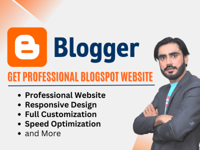 A Responsive, Customized and Professional BlogSpot Website on Blogger.