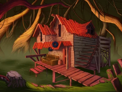 A highly detailed digital painting