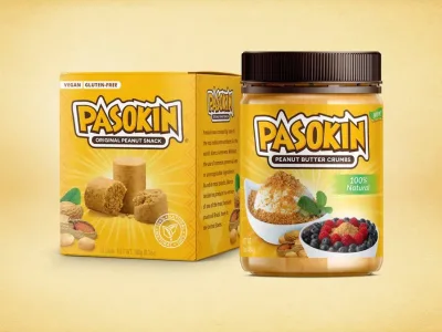 An attractive and modern label design or packaging design for your product
