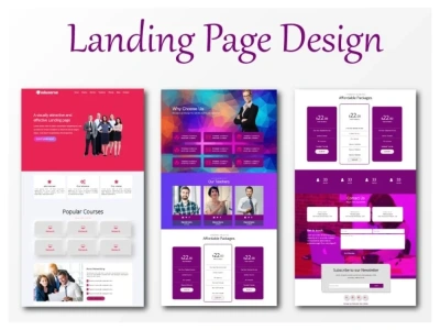 Responsive HTML landing page design | Upwork