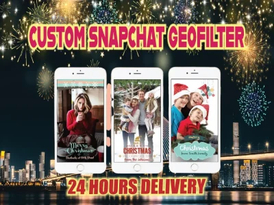 A custom snapchat filter or geofilter for your event