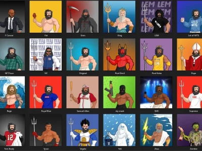 Your NFT art collection of 2d cartoon