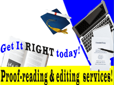 Help on thesis and essay proofreading and editing.