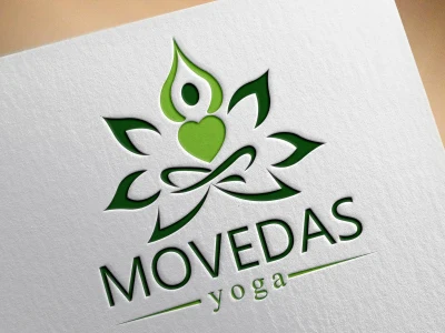 A beautiful Yoga, Wellness, Spa, Health, and Meditation LOGO Design