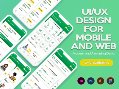 UIUX Design or prototype wireframe for mobile app Design and web app Design