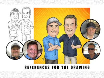 A custom cartoon drawing of yourself to use whatever you like