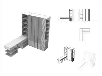 A unique furniture design with drawings and 3d for your home or business!