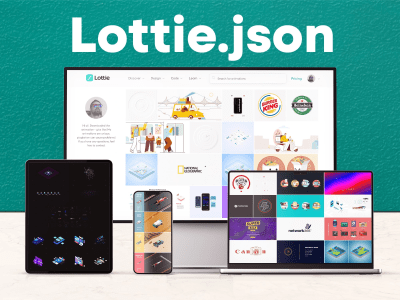 Lottie animation in .json format for your mobile app, UI or website