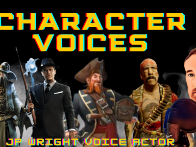Video game or cartoon character voice over