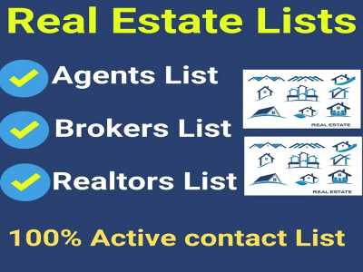 Real estate active realtors, agents, and brokers from the targeted city