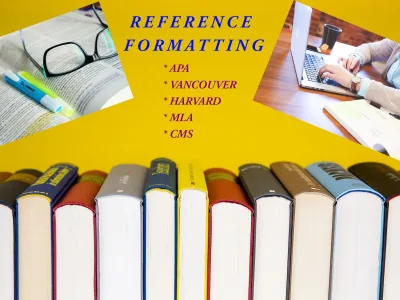 20 References & Bibliography formatted in APA, Harvard, MLA & CMS styles