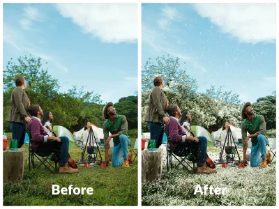 Realistic Snow effects in your Photo