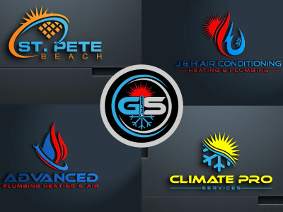 Plumbing heating air hvac electrical solar logo