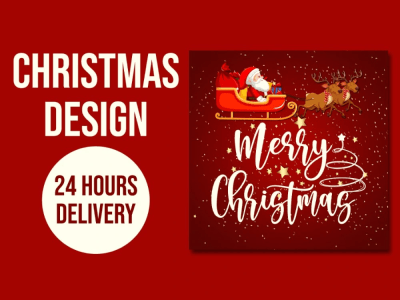 A magic Christmas card, greeting card, or invitation card design