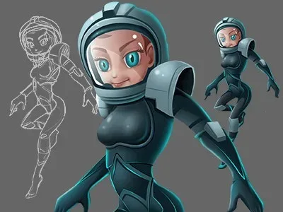 Gaming Illustration/character design/ pencil sketch