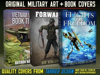 Original military artwork for your book cover