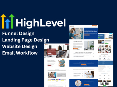 GoHighLevel Sales Funnel, Landing page, Website, Automation, Customization