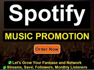 Do spotify music promotion, to zero bot boost spotify listeners and stream