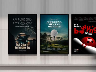 Corporate, promotional, or sports poster