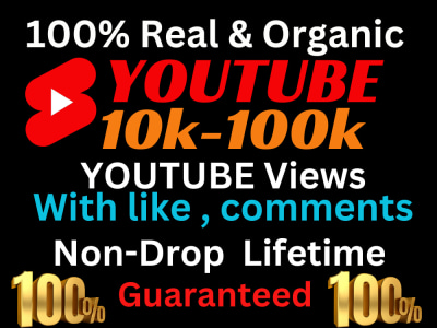 YouTube views | HQ organic 50000 YouTube views | YouTube views|Subscriber