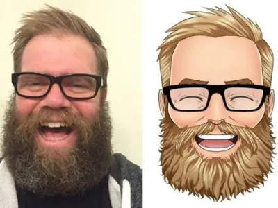 An anime style drawing of yourself