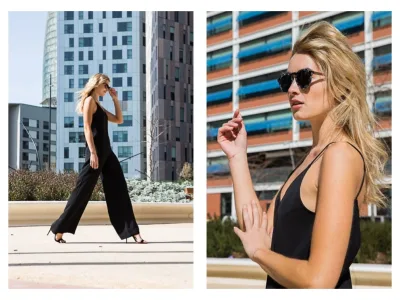 High-end outdoor fashion campaign/lifestyle shoot with one model