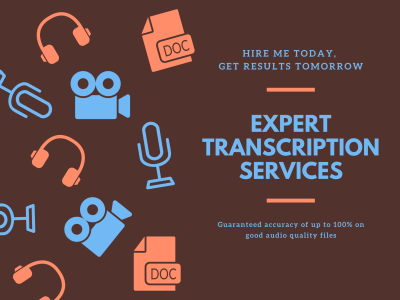 An accurate transcription of your audio/video in a timely manner