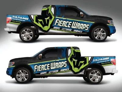 Vehicle wrap design, van, truck wrap