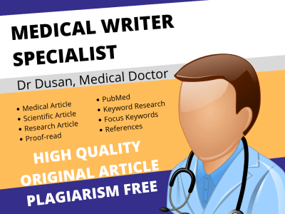 Unique SEO optimized medical/healtcare blog article written by MD
