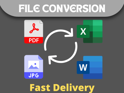 A PDF / Image file quickly converted to Word / Excel / Google Spreadsheets
