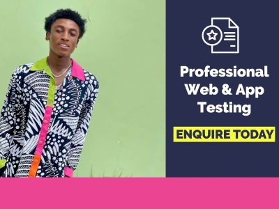 Full testing & revision of your website or app for usability, UI, UX & bugs