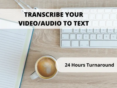 High quality transcription of your audio or video files