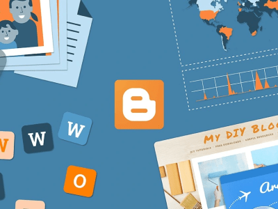 Blog website built with Blogger