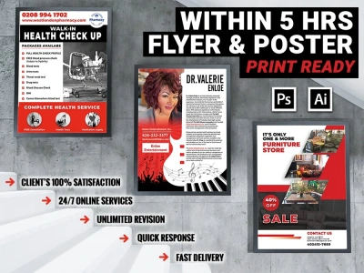 A professional Flyer/Poster/ Leaflet in 5 hours