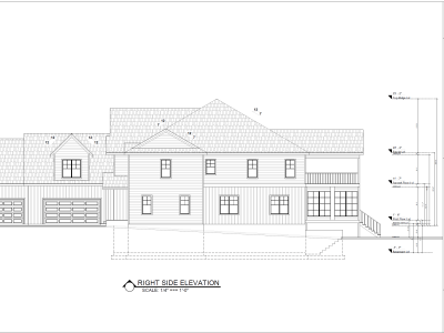 Complete Residential 2D drawing for Permit applications and construction