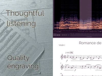 A professional music transcription