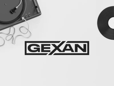 Custom dj or music logo design in typography