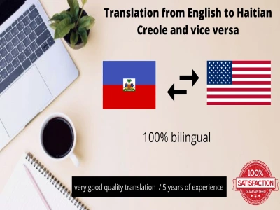 Translation from Haitian Creole to English and vice versa