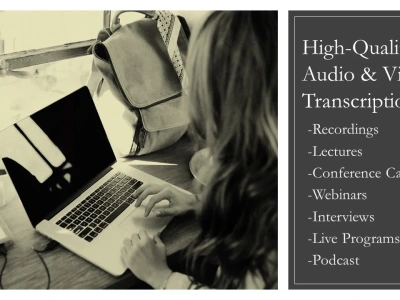 A top quality and professional transcriptions with conviction