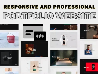 Professional portfolio website design and personal CV resume