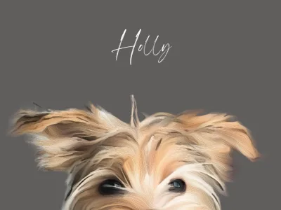 A custom portrait of your pet