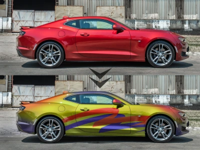 Realistic Vehicle Wrapping (Sport/Advertisement)