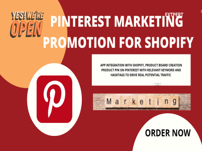 Pinterest marketing promotion product pin for shopify marketing traffic