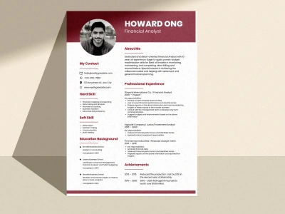 A professional resume, cv, cover letter