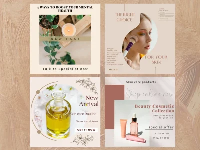 Striking social media design Templates